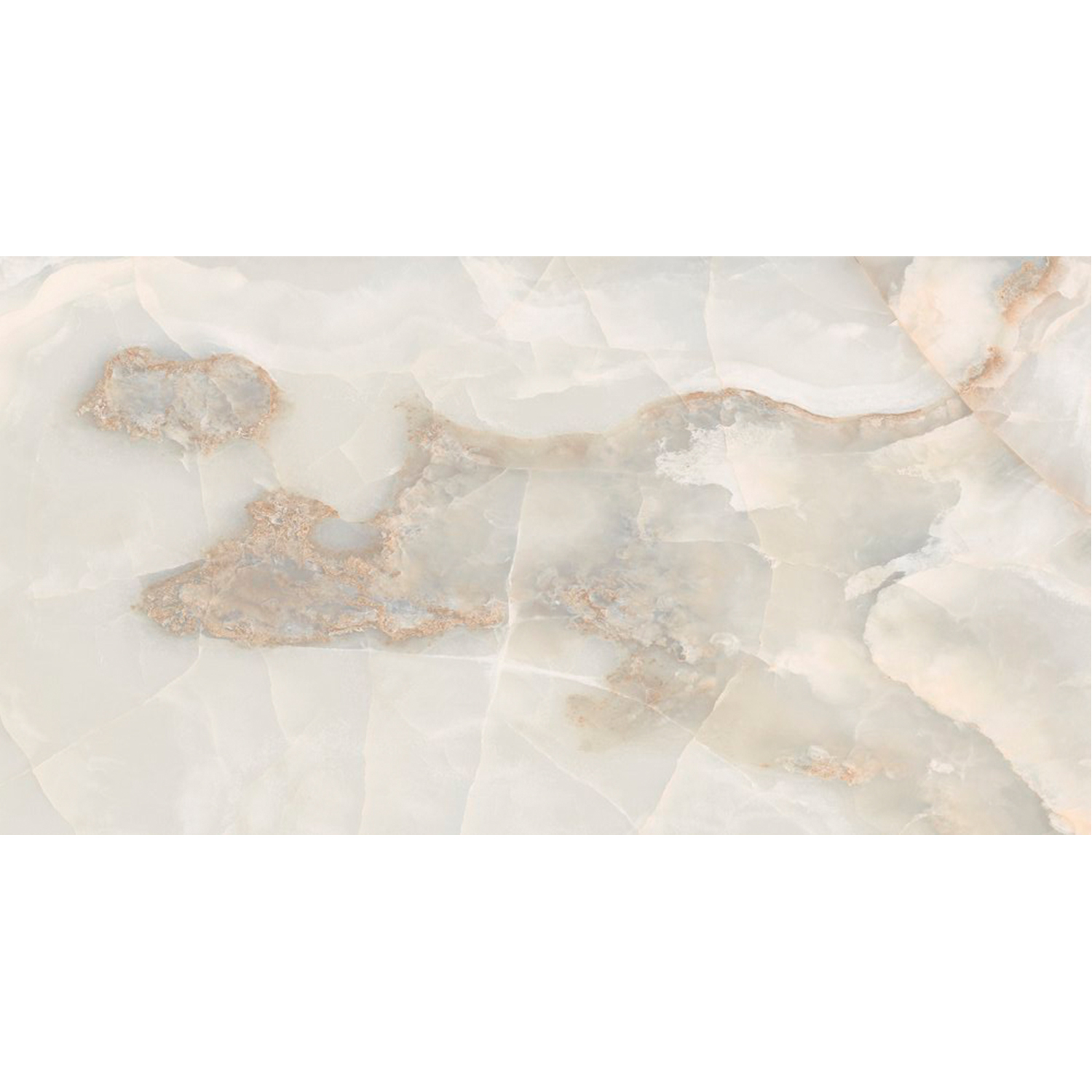 Керамогранит 1.44 м² Global Tile Miller Onyx GT120605902PR, 1200х600х8.5 мм, полированный, бежевый