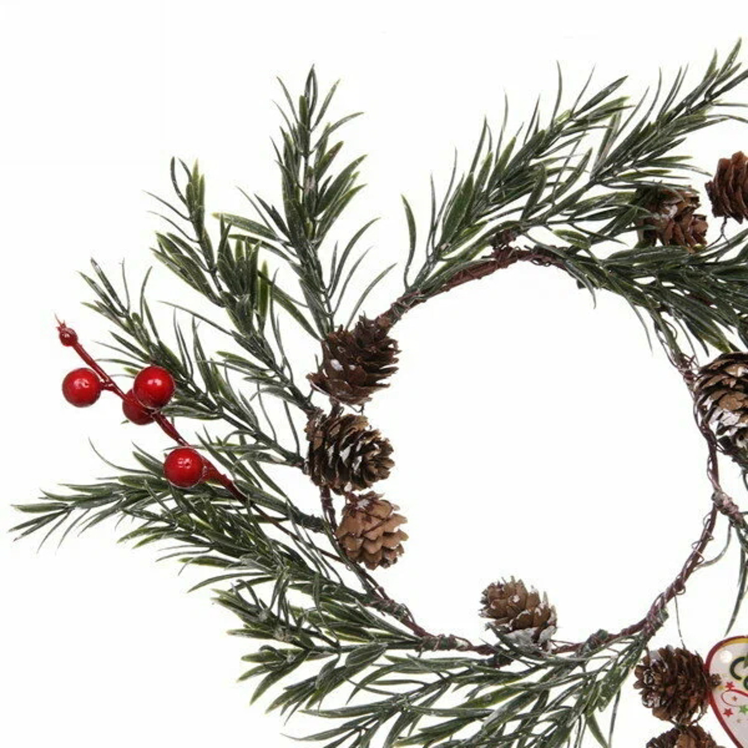 Венок хвойный новогодний Лесной сюрприз , 30 см