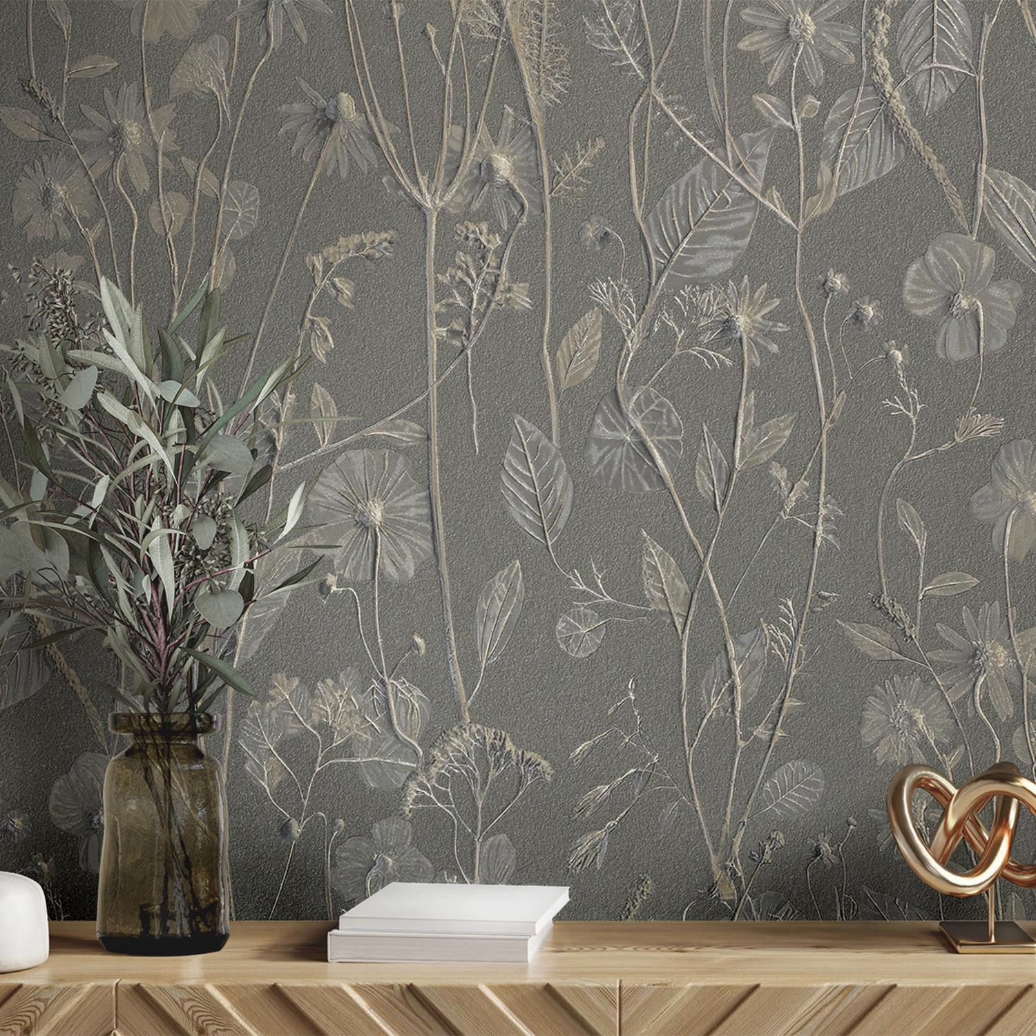 Обои  флиз Ateliero Avalon (зел.) 585353 1.06*10м *6