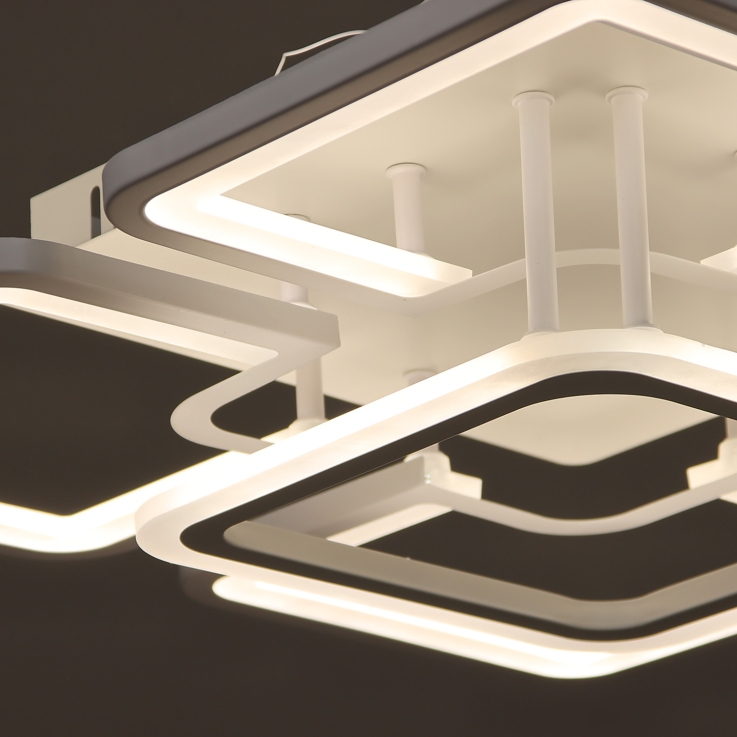 Люстра YH1254/5 WT LED 5*13W LED 3000-6500К (l-510; w-510; h-140) пульт VERNER LIGHTING *1