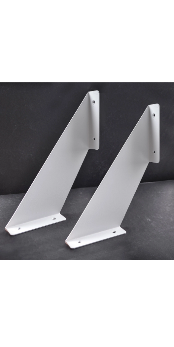 Кронштейн для полки 200*160*25мм белый СИЛА №46 *1/30