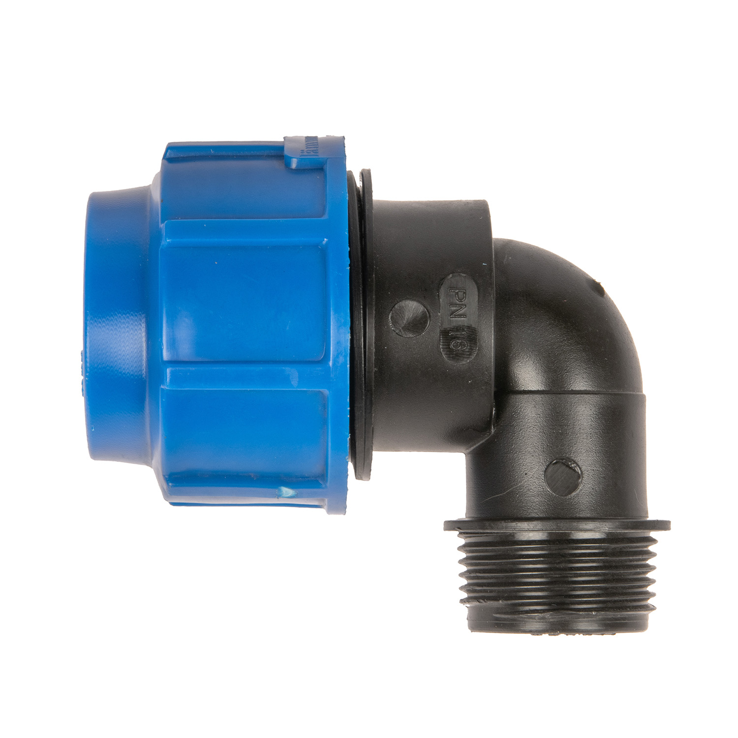 Угольник ПНД компрессия Ø 25х3/4" наруж. резьба *1/40