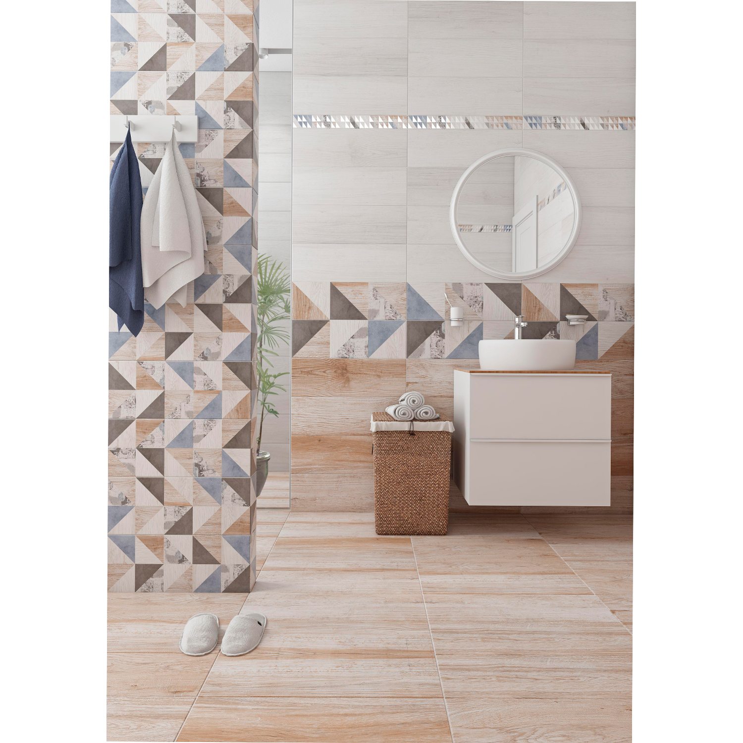 Плитка 60х20 см настенная 0.84 м² Lasselsberger Ceramics Вестанвинд, светло-коричневый