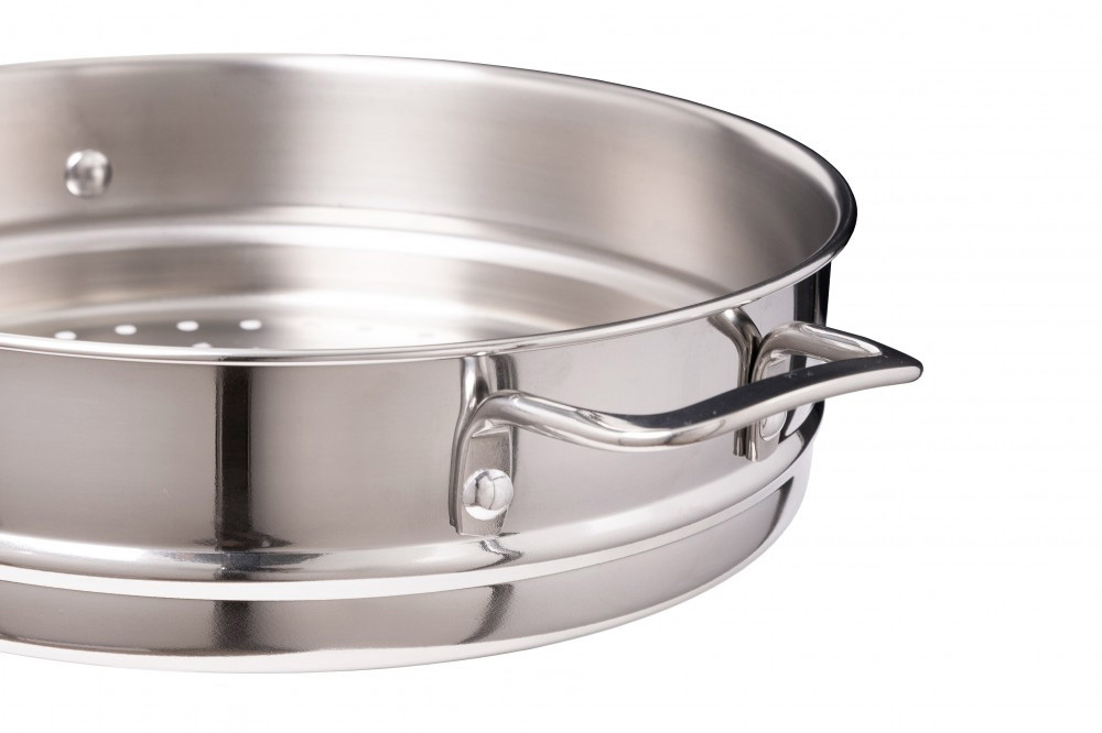 Мантоварка-пароварка нерж. 3-х ярусная, 6,0л, d260мм,выс.290мм д/Индукции STM602603G "Kukmara" *1/2