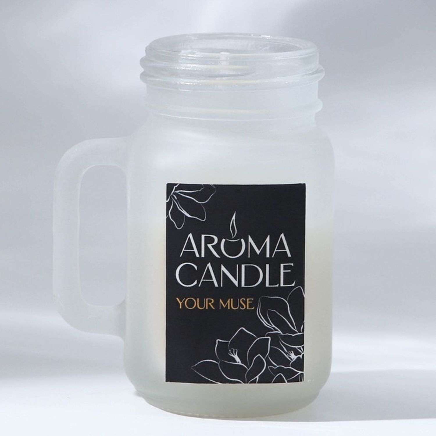 Свеча в банке «Your muse» , карамель, высота 7,3 см