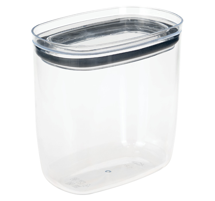 яяяБанка для продуктов пластм. "Шайн" 1,2л 150х95x150мм М1301 ("М-Пластика") *1/8