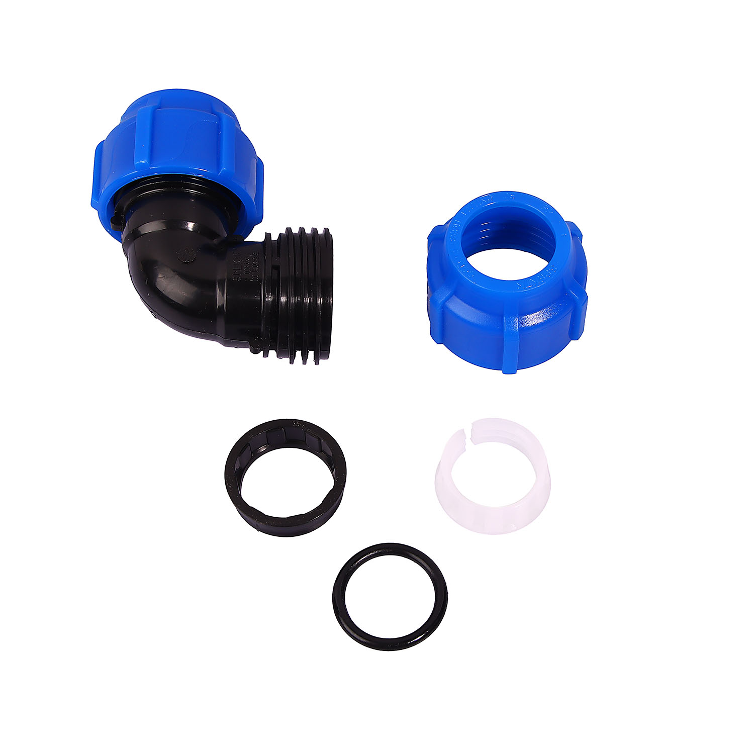 Угольник ПНД компрессия Ø 25 *1/160