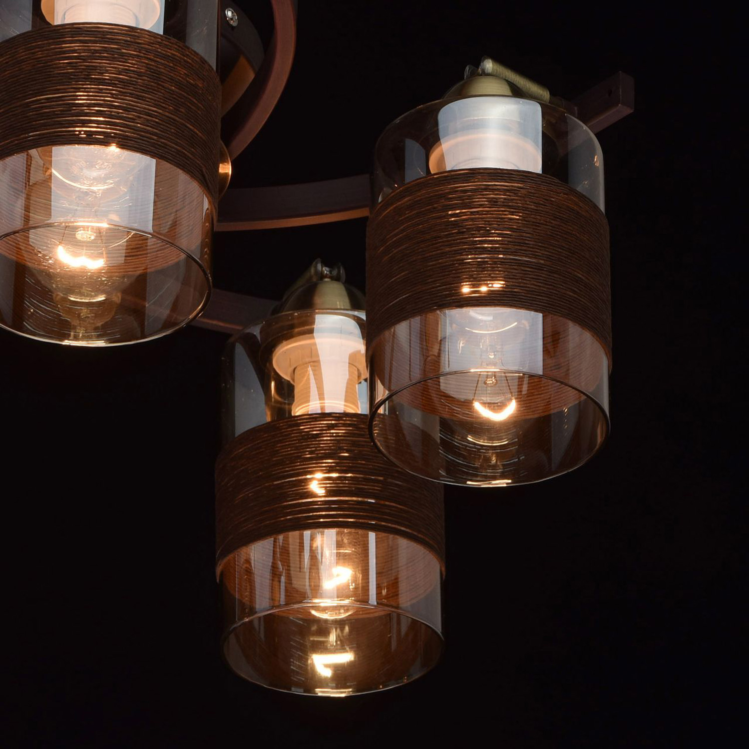 Люстра De City 638012705, Е14, 5 ламп, 60 Вт, цвет античная бронза/коричневый