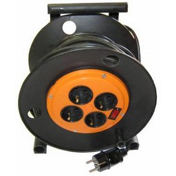 Удлинитель 4 розетки 20м с/з КАТУШКА ПВС 3*0,75мм2 6А Универсал ВЕМ-250 термо 9634151 *1