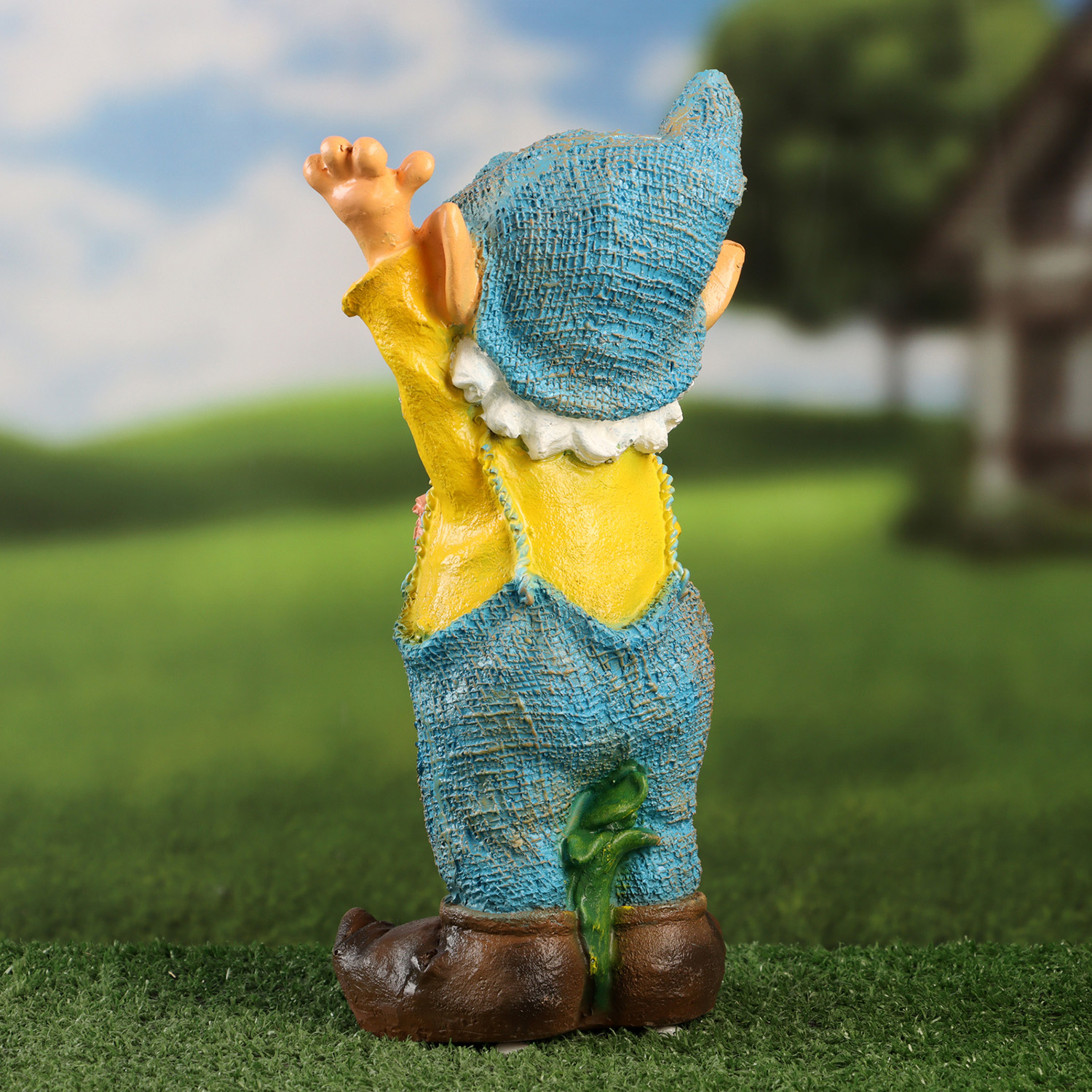 Садовая фигура "Эльф  с улиткой" 31х18см 10322327