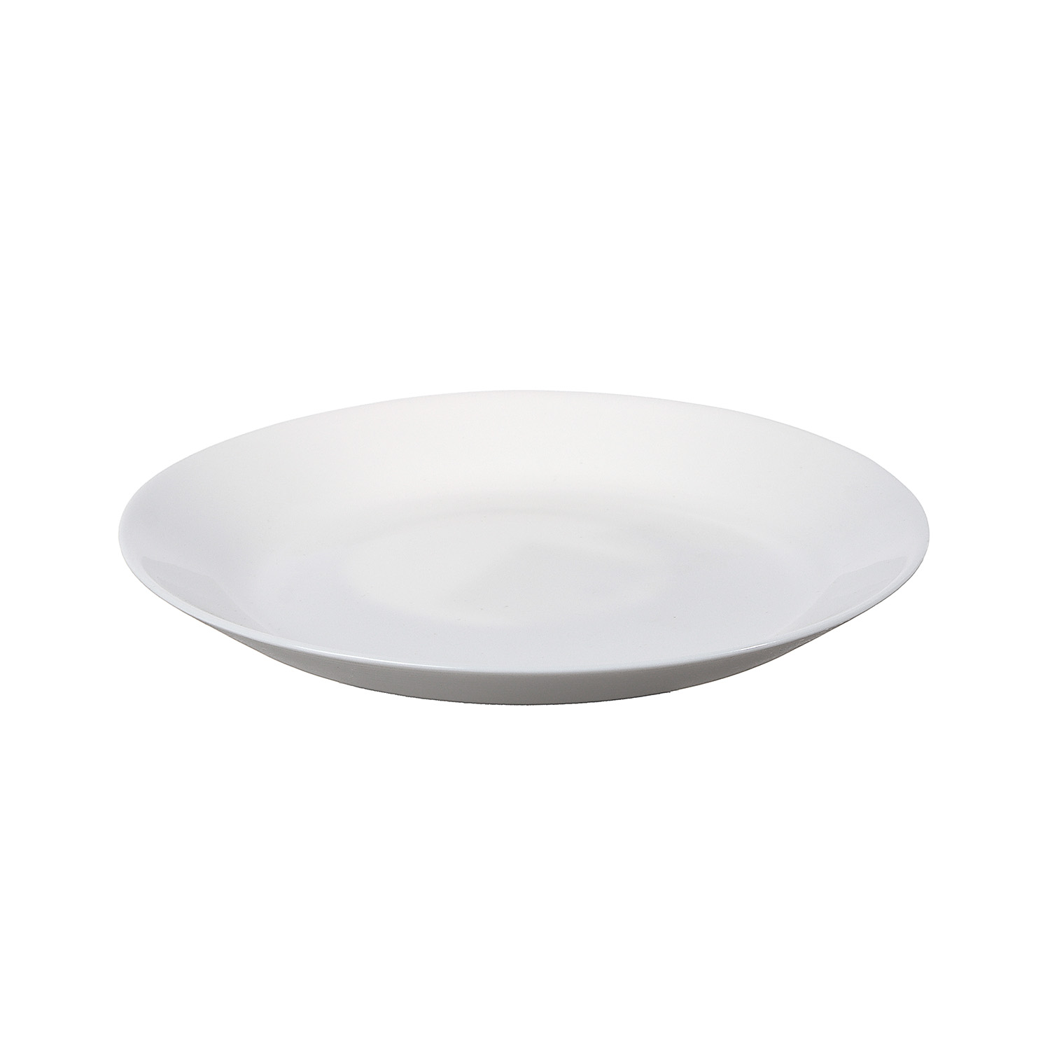 Тарелка стеклокерамика DECO Белая б/рис. мелкая d19см LMP75  *6/48