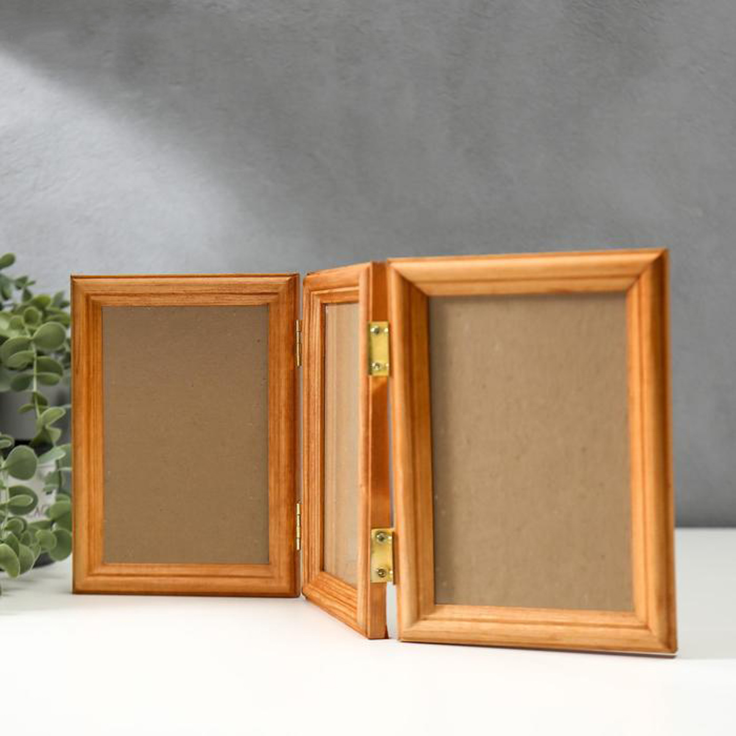 Фоторамка тройная 10х15 см №1 орех 5353827