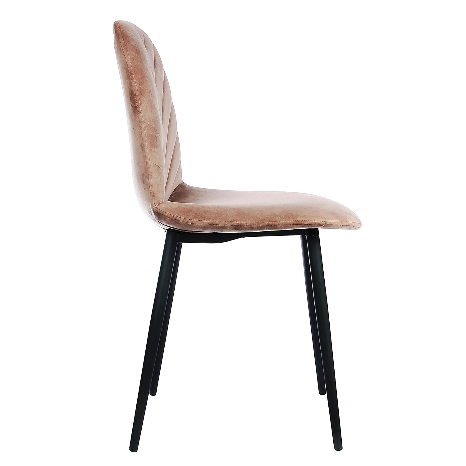 Стул FORPOST Малибу, 44х84х38 см, велюр конфетти корица, коричневый