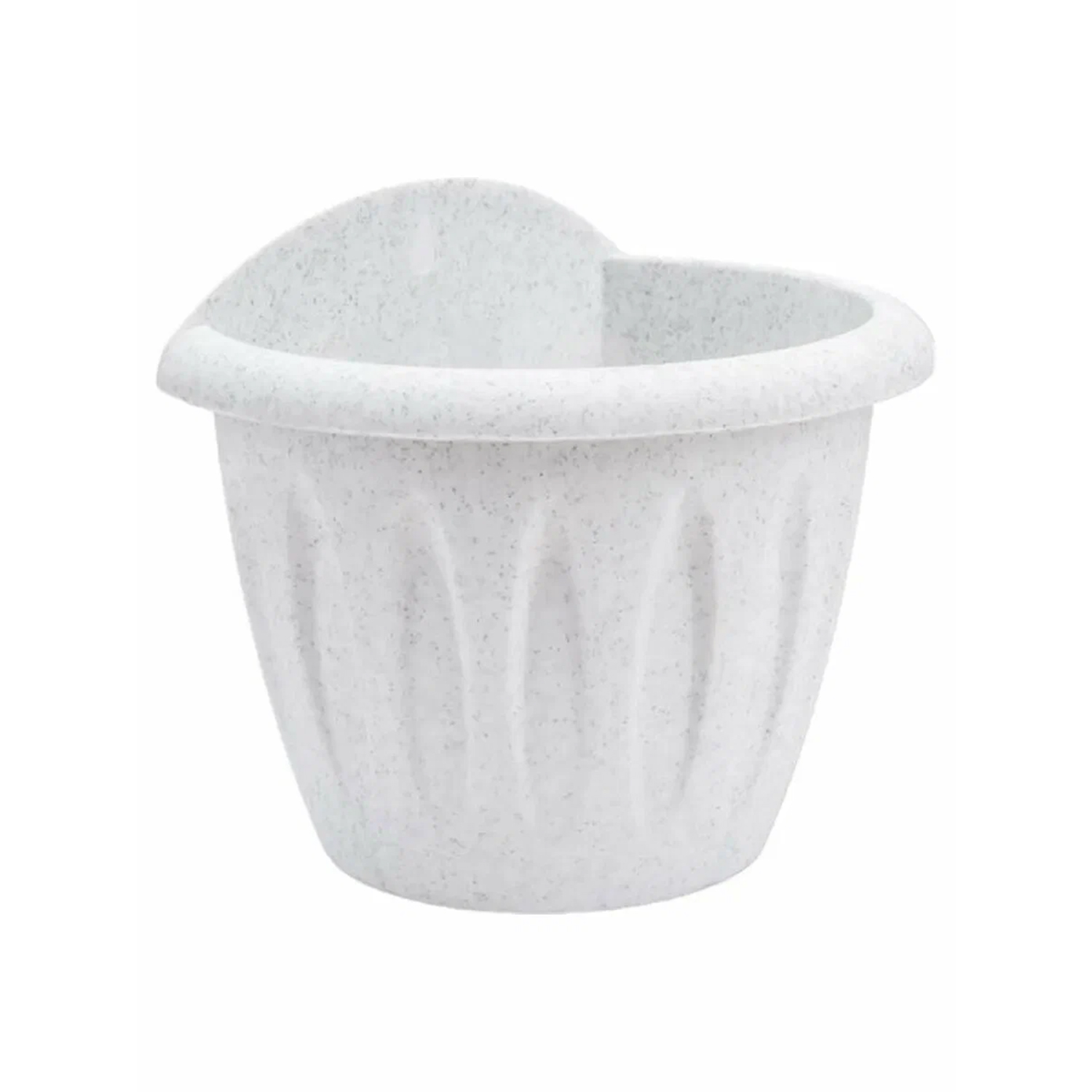 Кашпо пластм. настенное "Фелиция" 1л 160x117мм h139мм Мрамор С120М ("Мартика")*1/35