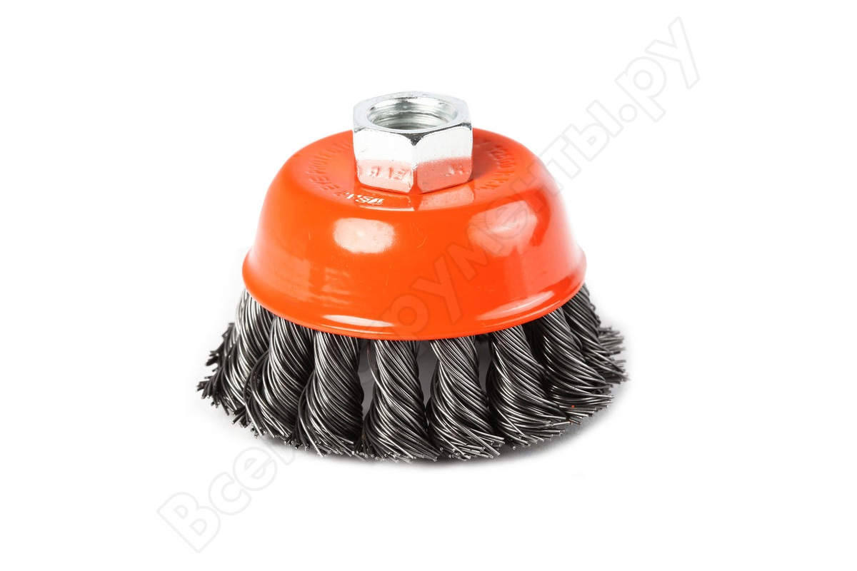 Щетка-крацовка "чаша" витая проволока 100мм*ХМ14мм PATRIOT *1/60