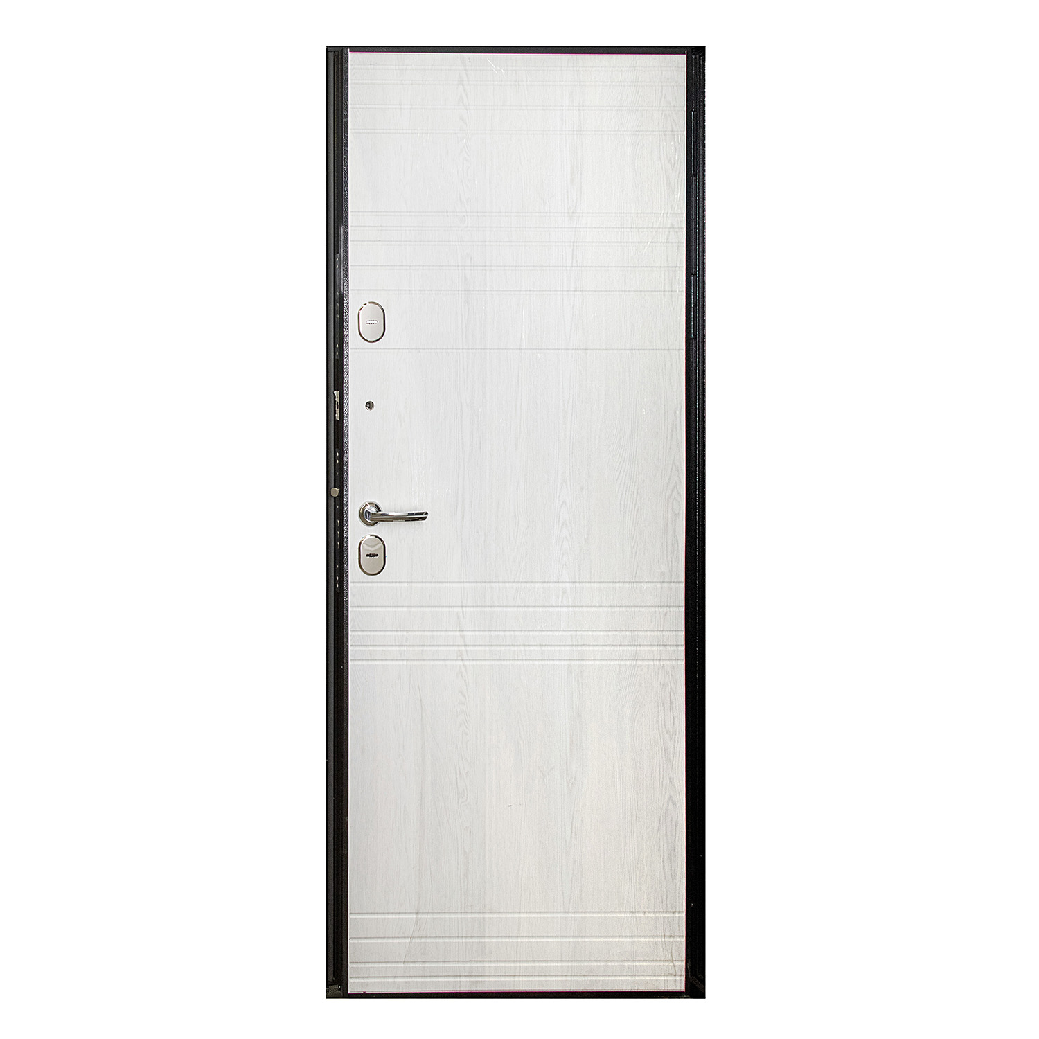 Дверь входная 2050х960х110 мм Форпост Норд, левая, ясень белый