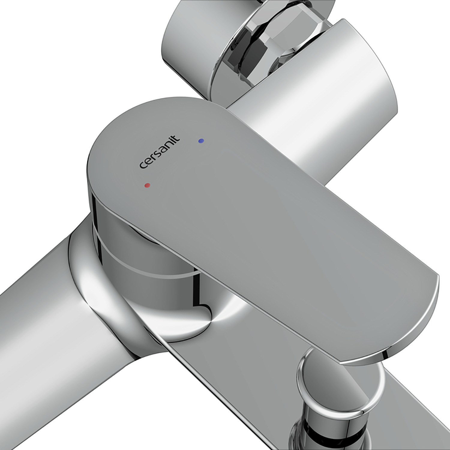 Смеситель д/ванны Cersanit FLAVIS + душ. лейка, шланг, держатель д/лейки 64509 *1 Смеситель д/ванны Cersanit FLAVIS + душ. лейка, шланг, держатель д/лейки 64509 *1