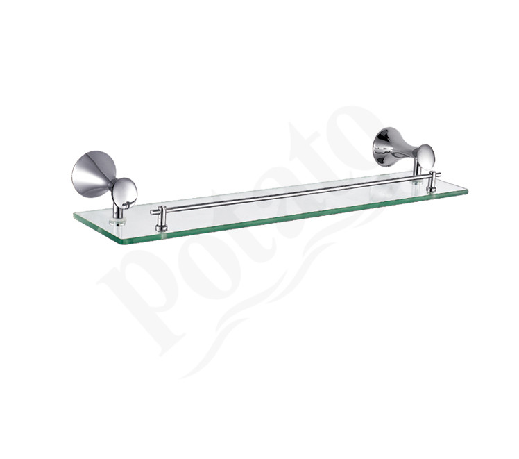 Полка д/ванной стеклянная Potato P7507 *1/10