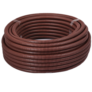 Труба ПВХ гофро с зонд. d25мм(25м) Темное дерево  *1 Труба ПВХ гофро с зонд. d25мм(25м) Темное дерево  *1