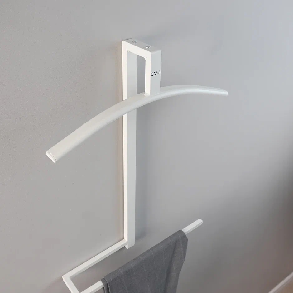 Вешалка надверная/настенная "Торонто 12" шир.440мм Белый ВКНТ12 Б ("ЗМИ") *1