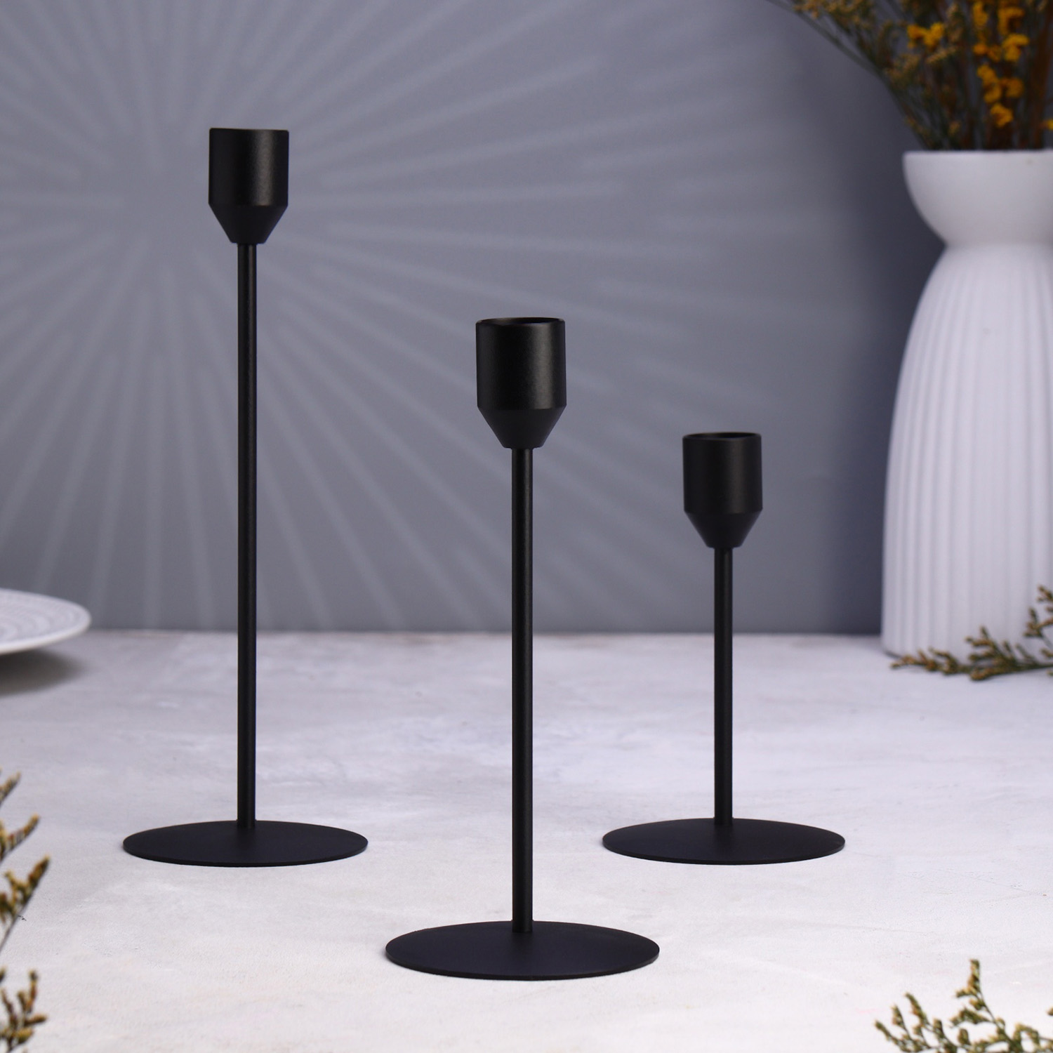 Набор подсвечников "Трио" 8х24; 8х19; 8х14см 10330392