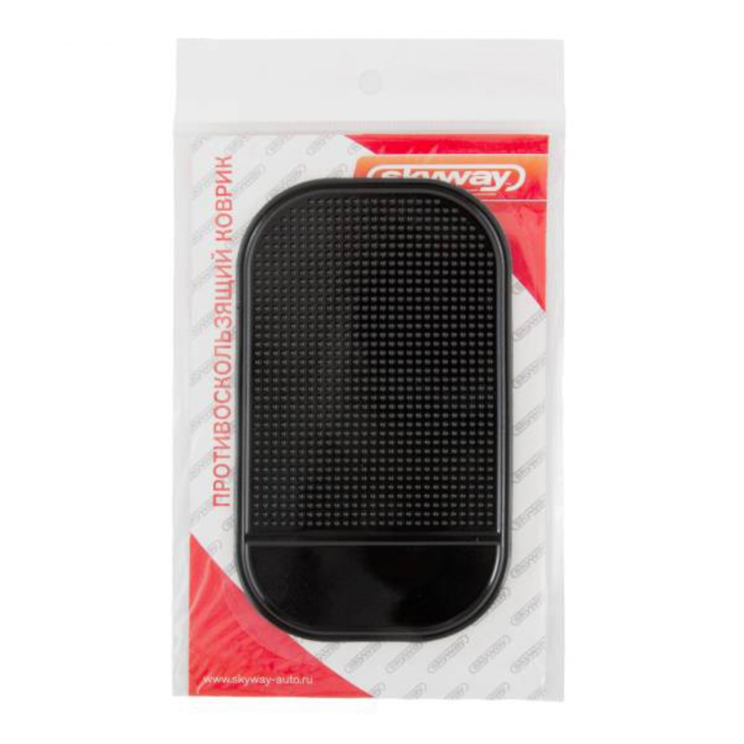 яяяКоврик противоскользящий на панель Skyway 140*80 мм, Черный, S00401004   4537842