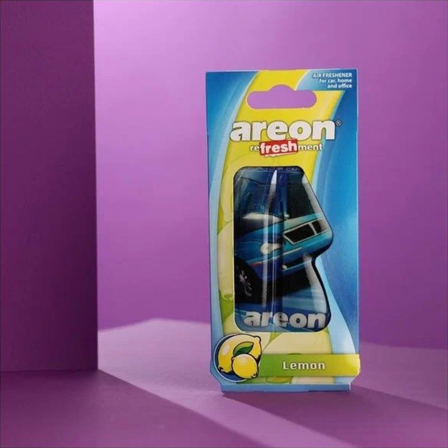 Ароматизатор на зеркало Areon Refreshment гелевый, лимон 4605391 Ароматизатор на зеркало Areon Refreshment гелевый, лимон 4605391