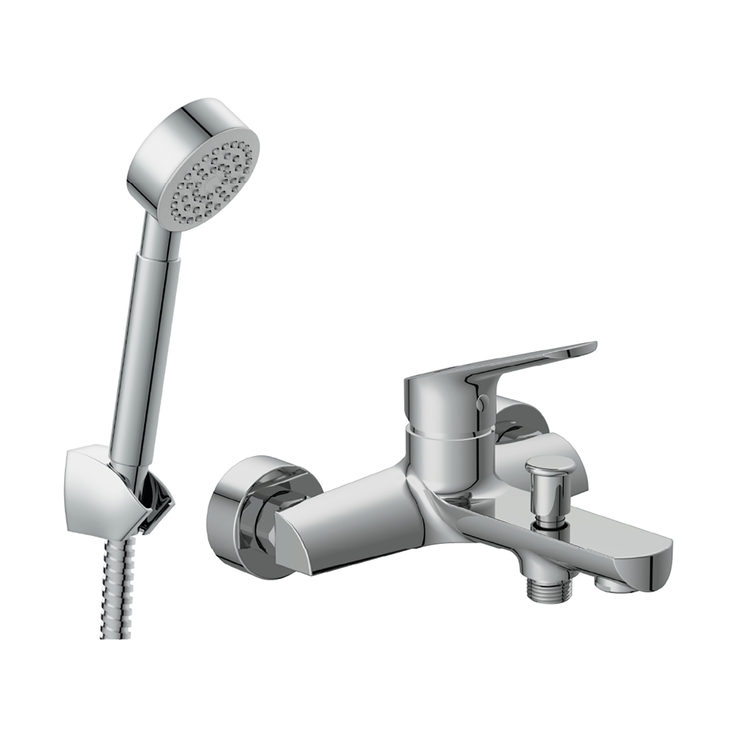 Смеситель д/ванны Cersanit FLAVIS + душ. лейка, шланг, держатель д/лейки 64509 *1 Смеситель д/ванны Cersanit FLAVIS + душ. лейка, шланг, держатель д/лейки 64509 *1