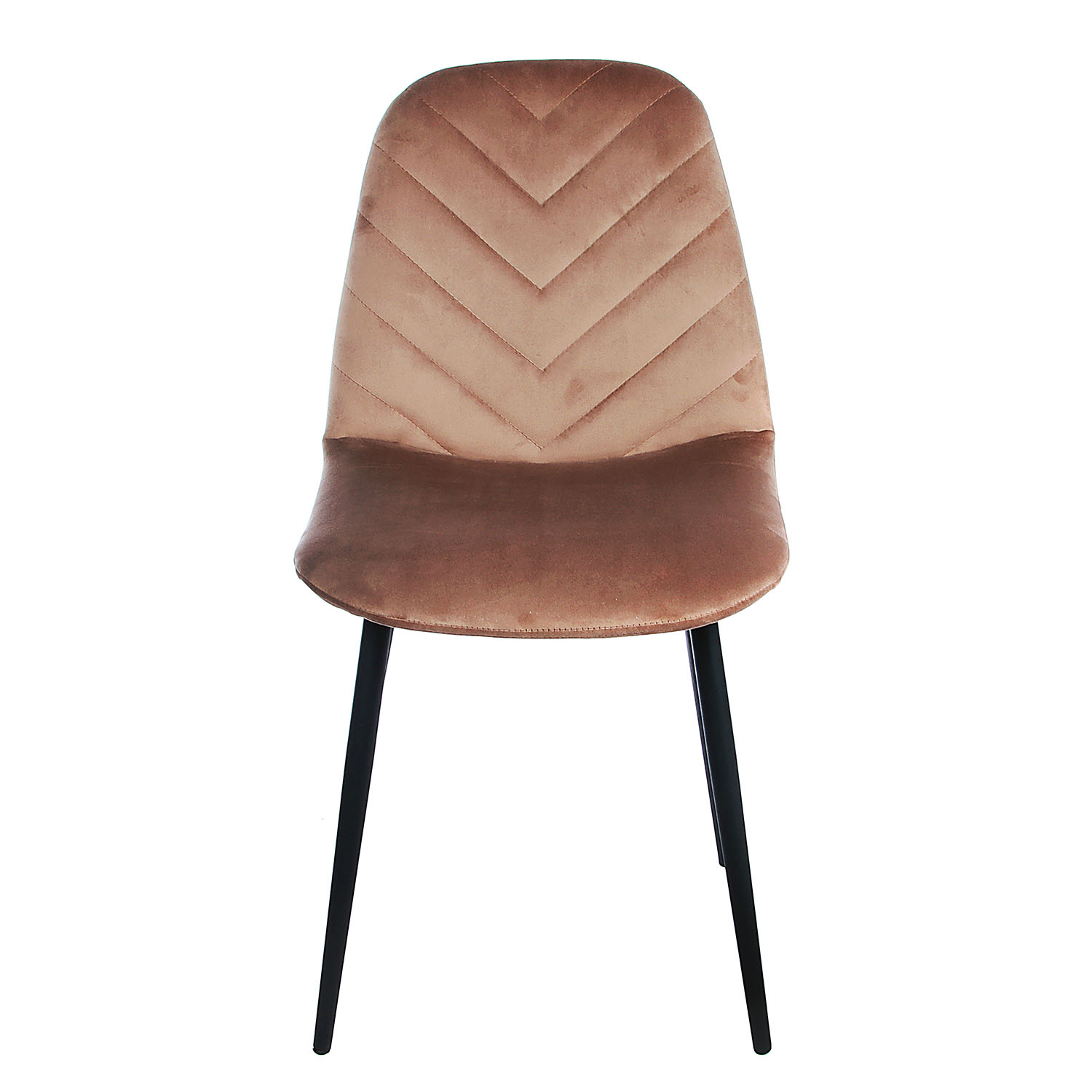 Стул FORPOST Малибу, 44х84х38 см, велюр конфетти корица, коричневый