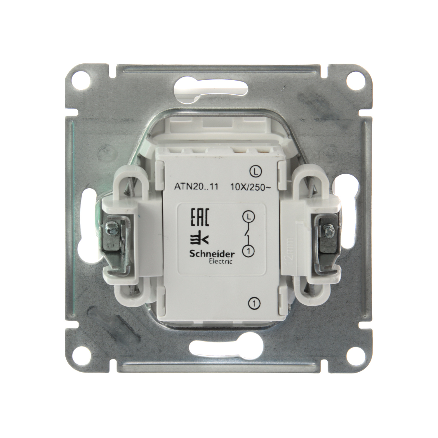 Механизм выключателя 1-кл. ATLAS DESIGN ART (сх.1) 10АХ бел. SchE ATN200111