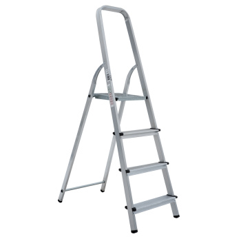 Стремянка алюминиевая 4 ступени, выс.верхн. площ.0,81м "NV1111" 1111104 "Новая высота"*1