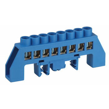 Шина "N" нулевая в изоляторе на DIN-рейку 8х12мм 8групп ЭРА NO-224-110 *10/240