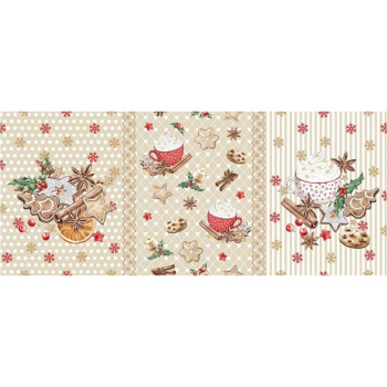 Полотенце кухонное Touch «Уютный вечер 2», 48х60 см, хлопок, вафельное полотно, бежевый