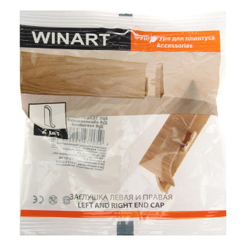 Заглушка левая и правая Wimar, 58 мм, 817 дуб обыкновенный, 2 шт.