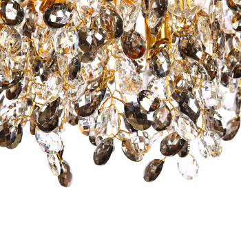 Светильник потолочный хрусталь 5509 Gold 500 мм Е14 S=16м2 золото VERNER LIGHTING *1