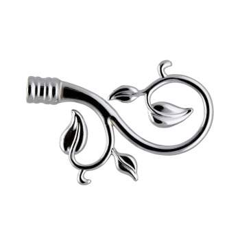 Наконечник для кованного карниза DIY 16мм Осенний вальс Хром глянец(2шт)*1