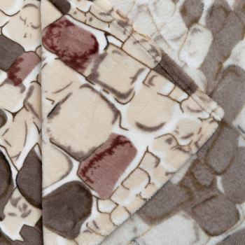 Плед 150*200см фланель Камешки серый TF FN F13GY b 1520 Absolute *1