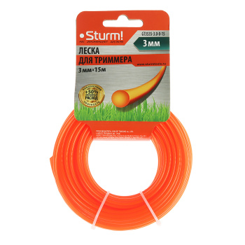 Леска Sturm! 15 м, 3 мм, круг