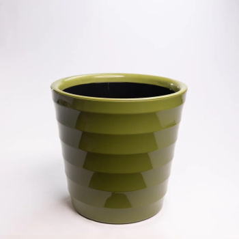 Кашпо пластм. "Лаура" 16,6л d верха 300мм h300мм со вставкой Папоротник ЛР30-26*1