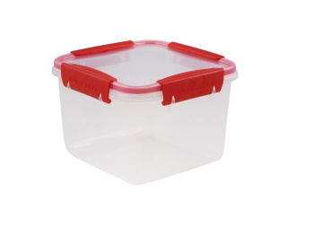 Контейнер д/прод. пластм. "Butterfly bright" 1,7л 156х156х111мм герметичный Красный 78559 *1/8 Контейнер д/прод. пластм. "Butterfly bright" 1,7л 156х156х111мм герметичный Красный 78559 *1/8