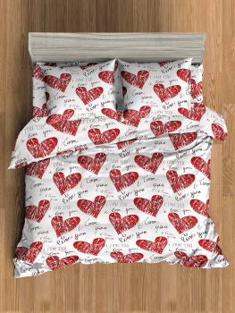 Постельное белье 1,5сп макосатин Amore Mio 94010 Amour, наволочки 70*70 - 2шт *1