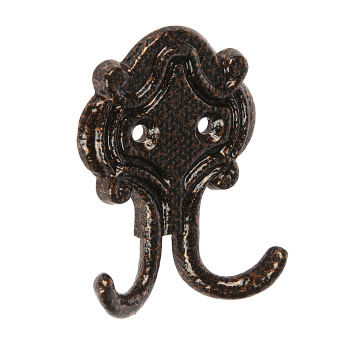 Крючок мебельный АНТИК МЕДЬ КВ-1 "Точки" ДомоСтрой *10/100