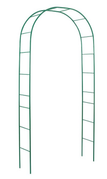 Арка садовая 245 х 120 х 40 см, разборная, металл, зелёная "Арочка" * 1
