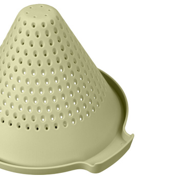 Сито-дуршлаг фильтровальное, с ручкой пластм. д.150мм Зеленый 434256609 ( "Бытпласт") *1/12