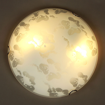 Светильник настенно-потолочный стекло FX3036/12''  Е27 60Вт (h=90, диам 300 ) 8кв.м.    VERNER