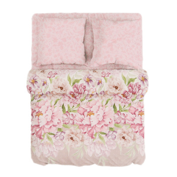 Постельное белье евро бязь Василиса 10548/1 Очарование, наволочки 70*70 - 2шт *1/5