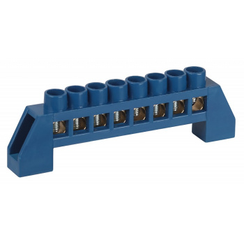 Шина "N" нулевая в изоляторе на DIN-рейку 6х9мм 8групп ЭРА NO-224-123 *10/500