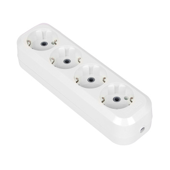 Корпус удлинителя "TDM" 4роз. 16А с заземлением белый SQ1806-0014 *1/15/90