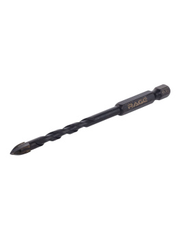 Сверло по стеклу/керамике 6,0мм (1шт) Quadro-X спиральное HEX 4 грани арт.554082 RAGE *10