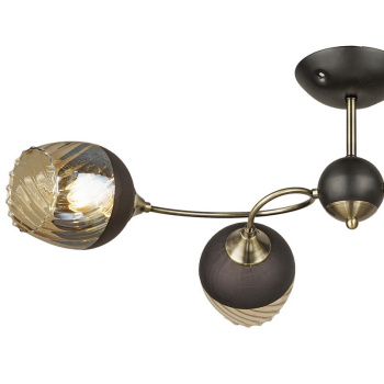 Люстра 04250-0.3-04 BK+AB Е27 60Вт S=16м2 *1